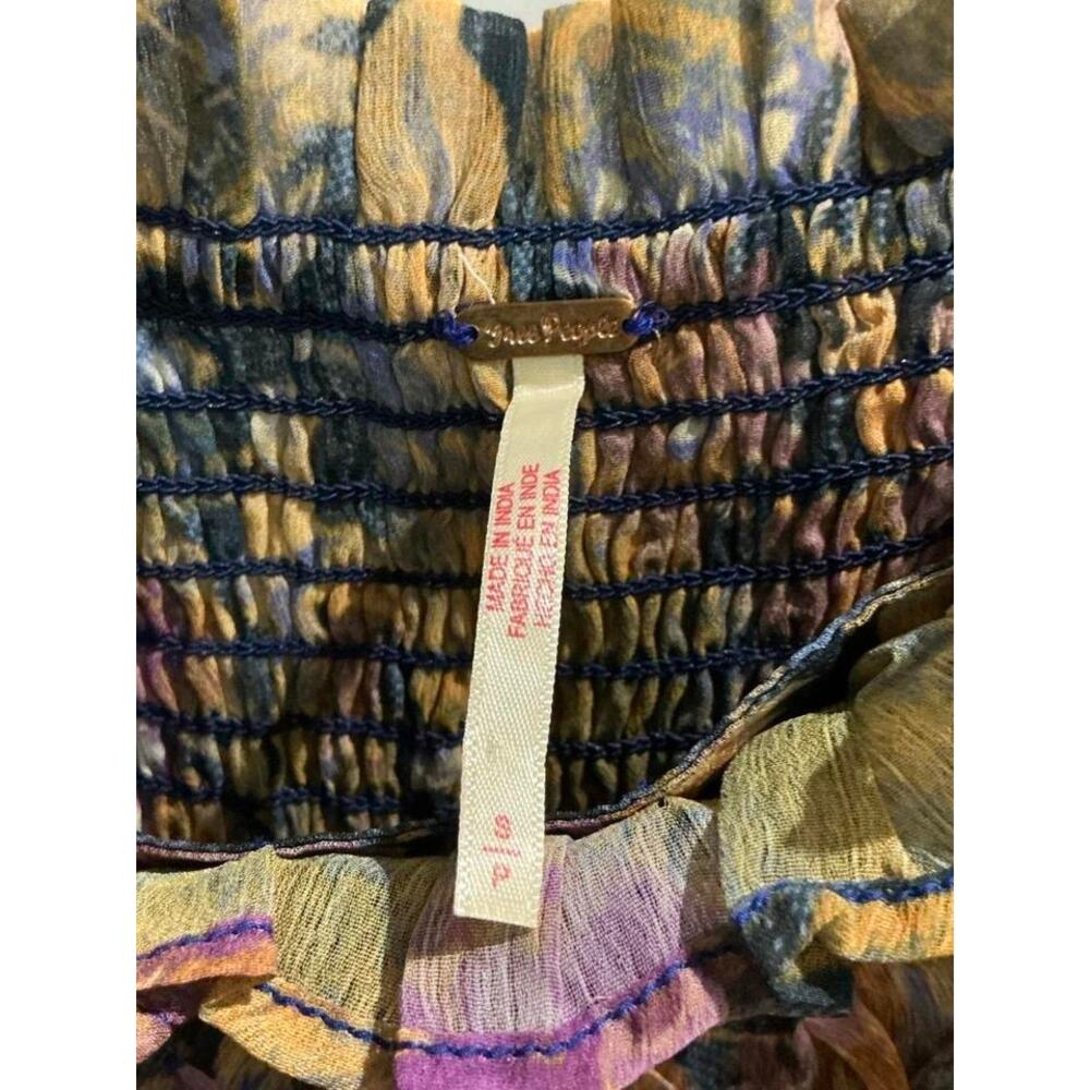 Free People Angel Eyes Maxi Dress Blue Floral Size Small - Picture 7 of 10